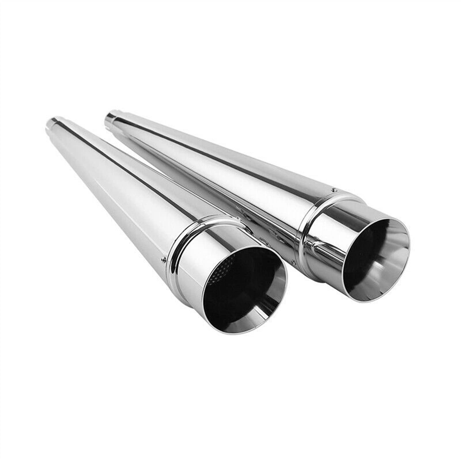 Moto 4 "Megafono Slip-On Silenziatori Di Scarico Per Harley Bagger Touring Electra Glide Road King 1995-2016