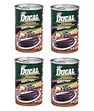 DUCAL Frijoles Negros Volteados Molidos 4 PACK 425 gr. c/u | Refried Black Beans 4 PACK 15 oz. each.