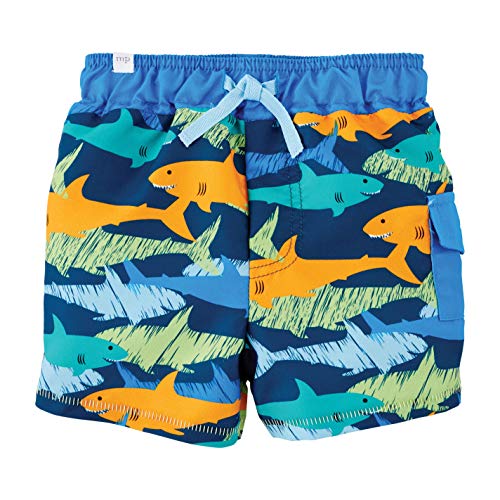 Mud Pie Boys' Shark Swim Trunks, 12-18 Months