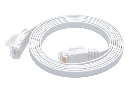 Patch Ethernet Cat6 UTP Plano Monoprice 5 Pies 1.52m Blanco miniatura 3