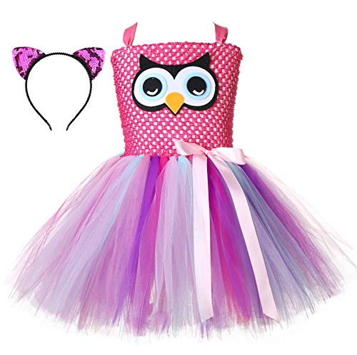 Tutu Dreams Teen Girls Owl Costume Plus Size 10-12 Wizard Cat Birthday Halloween Cosplay Big Girl (Pink, Xxx-Large(11-12Y)) #TOP11