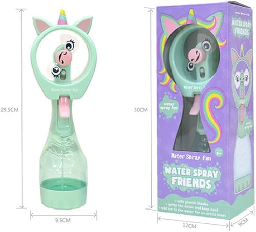 Miniatura 2 de Ventilador de nebulización de mano, mini ventilador de pulverización de agua portátil personal con pilas, botella de nebulización personal,