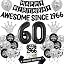 Black Silver 60th Birthday Decorations