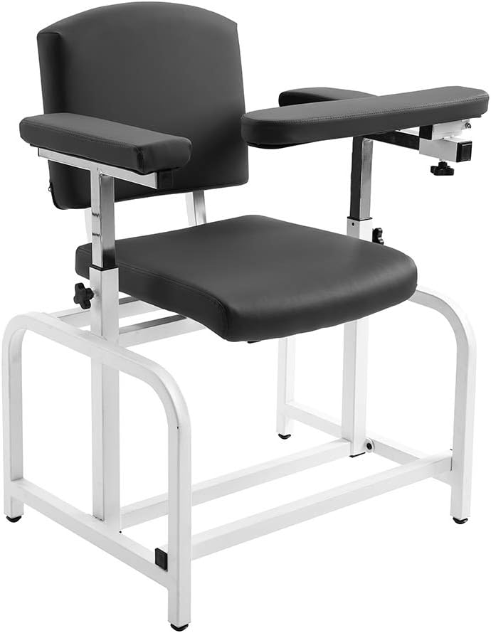 Comfortable Lab Drawing Chair for Lab Spa and Treatment Room （Black）