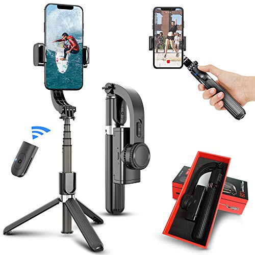 Selfie-Stick, Handy-Stativ, Anti-Shake, ausziehbarer Bluetooth-Selfie-Stick, abnehmbare Fernbedienung, 360° drehbar für…