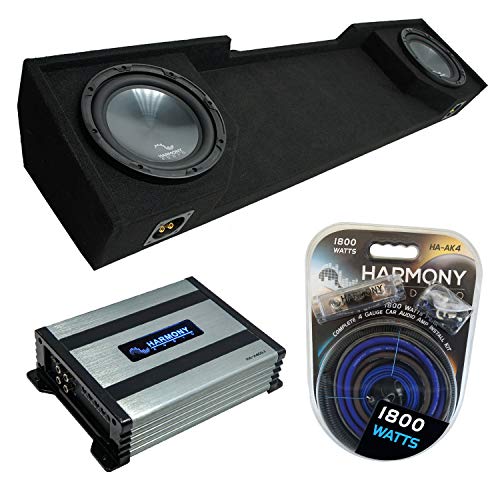 Harmony Audio Compatible with 1988-1998 Chevy CK Silverado Extended Truck Harmony Bundle R124 Dual 12