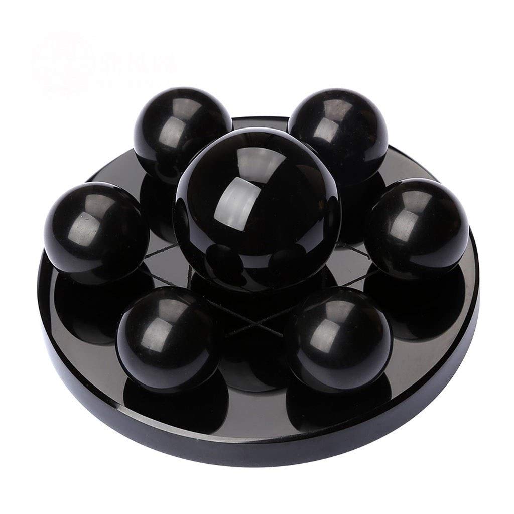 Boule de cristal noir contre le stress pour retrouver la chance et l'harmonie Feng Shui