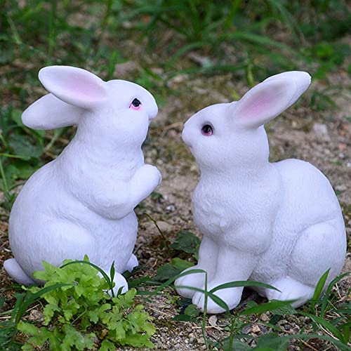 Statue de lapin en résine extérieure, un charme pastoral pour parc