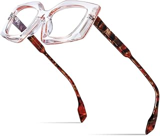 Montura de gafas de acetato en polvo para hombre, anteojos polígonos Vintage mate, gafas para mujer