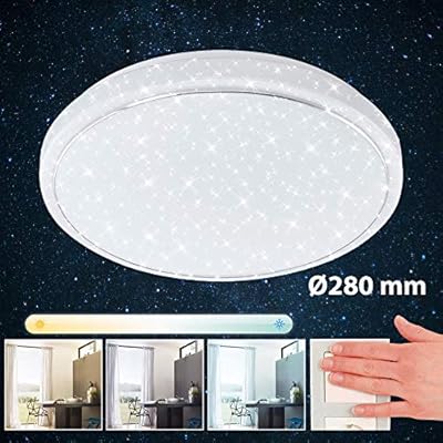 Cheap Briloner Leuchten Led Ceiling Light With Star Design Including Chrome Ring Ceiling Lamp With Adjustable Colour 12 W 1200 Lumens 28 5 Cm Diameter White Chrome Price Comparison For Briloner