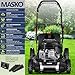 MASKO® Benzin Rasenmäher 5in1 | 51 cm Schnittbreite | 8- fache Schnitthöhenverstellung | 4 Takt OHV Motor 6,0 PS | 65 Liter Fangkorb| Inkl. Mulch- Kit, Seitenauswurf