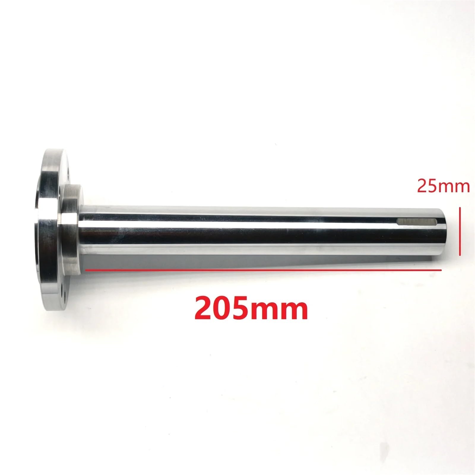 Fit K11-80 K12-80 K11-100 K12-100 K72-100 Chuck Headstock Shaft OD 25mm Length 205mm Flange Back Base Plate Adapter(K11 K12 K72 80mm)
