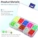 Ajcotahm 1000PCS Fishing Beads Saltwater Kit 10 Colors 5mm Glow in Dark Round Plastic Fishing Rigs Beads for Saltwater Freshwater