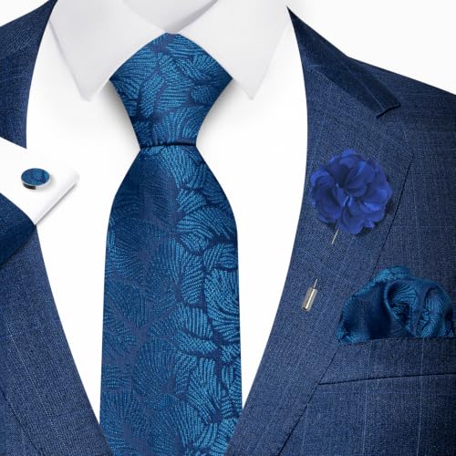Image of joy alice 70 Colors Ties Set Men Mixed Color Necktie Handkerchief Cufflinks Brooch 3.15 Formal