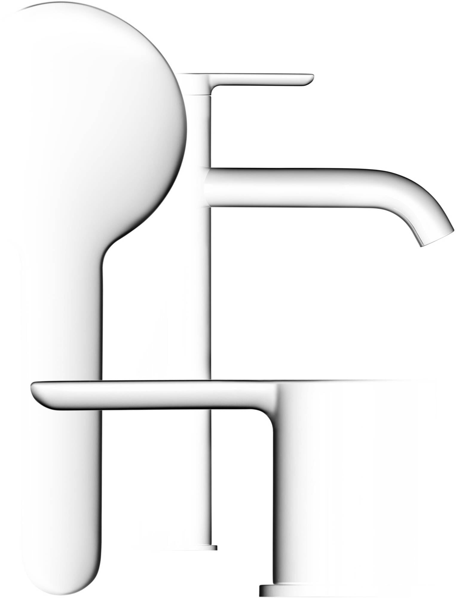 Duravit C.1 Robinet de lavabo taille M (hauteur du bec 86 mm), robinet de salle de bain, robinet de lavabo avec cartouche en céramique, chromé
