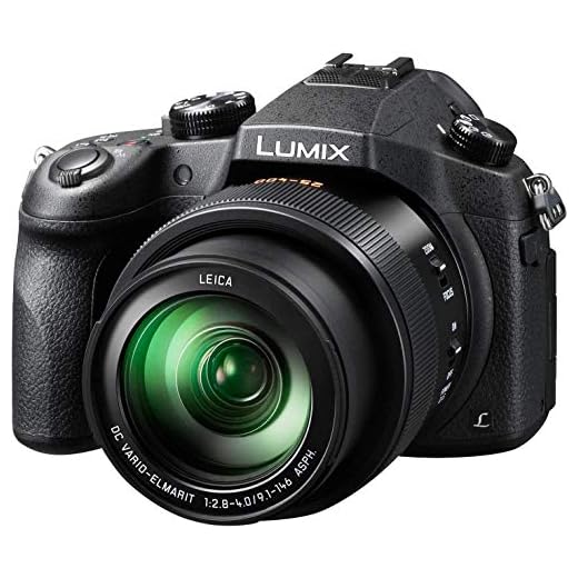 Panasonic Lumix DMC FZ1000 - Cámara Bridge de 20.1 MP (Sensor 1 pulgadas, zoom 16X, Estabilizador Óptico, Objetivo F2.8-F4 de 25- 400 mm, 4K, WiFi), Color Negro