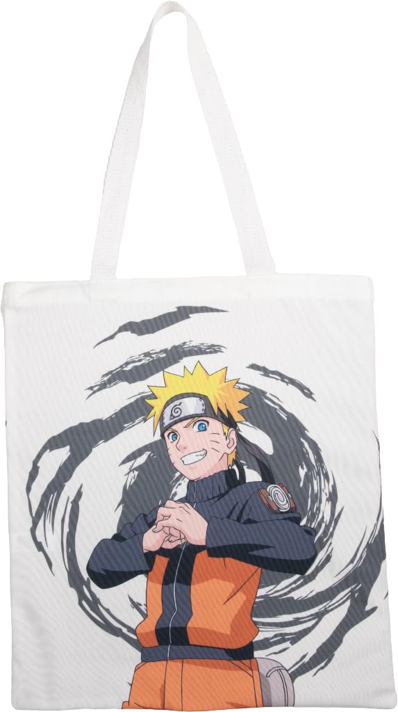 Konix Stranger Things Tote Bag, White Naruto, 38 x 42 cm, Naruto Shippuden