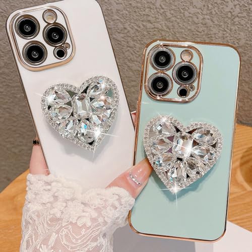 Coque Samsung S23 silicone cœur diamant idée cadeau originale