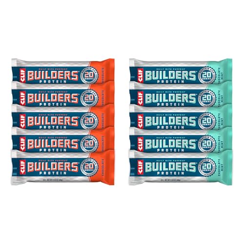 CLIF BUILDERS Protein Bars - Chocolate Mint and Chocolate Flavor ...