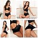 Wealurre Unterhosen Damen, Unterwäsche Frauen Baumwolle Hohe Taille Slip Damen Unterwäsche Spitze 5er Pack (6005,Black,XXL)