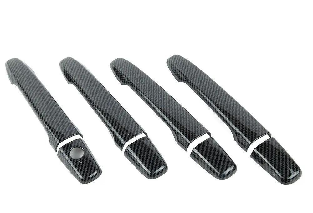Moldura de manija para Mitsubishi Lancer Evolution X EVO que cubre rayones con estilo carbono