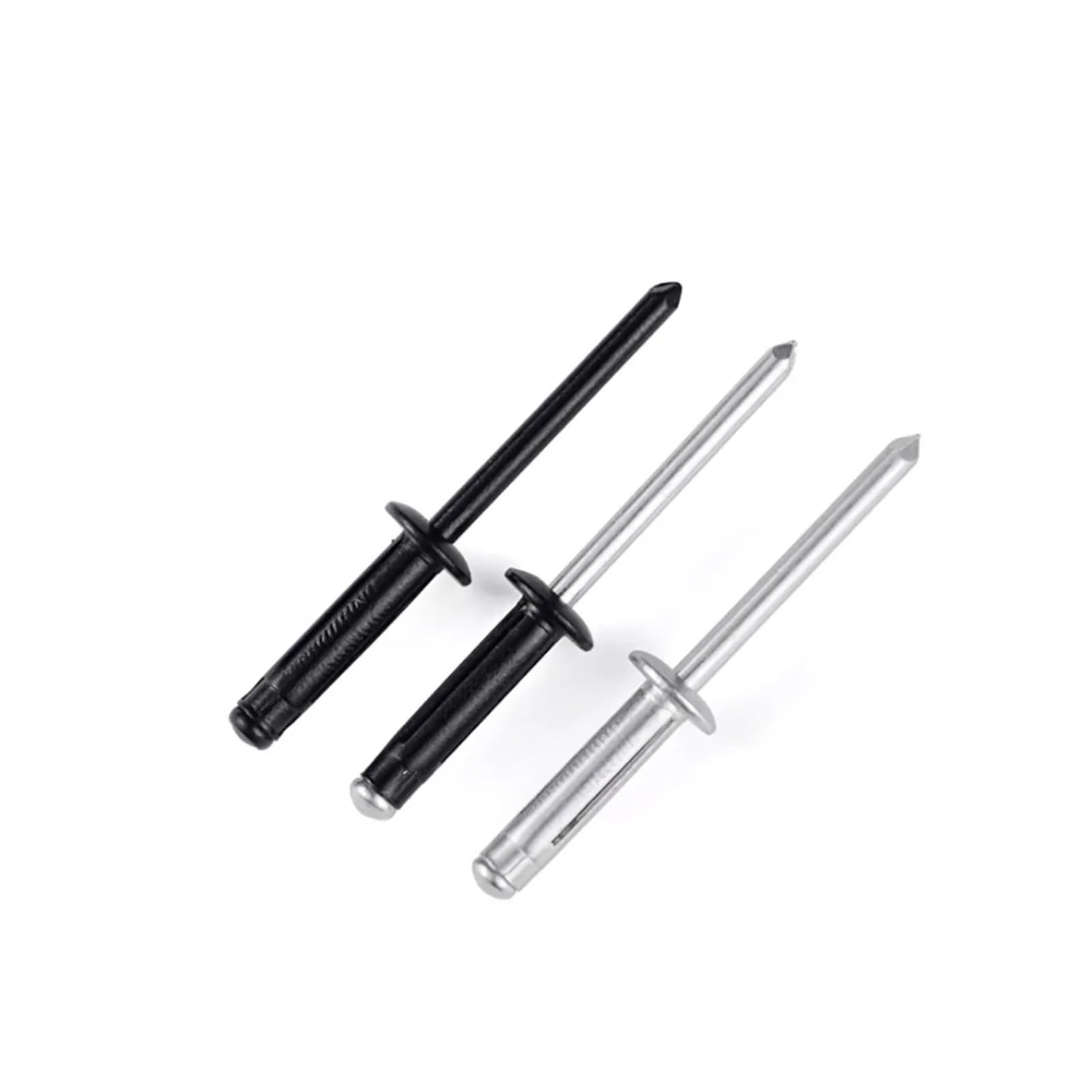Rides creux en bronze. Rivets aveugles en aluminium à tête fraisée M3.2-M6.4 multicolores 620 pièces(M4.8 X 30 (20pcs),Full Black Aluminum)