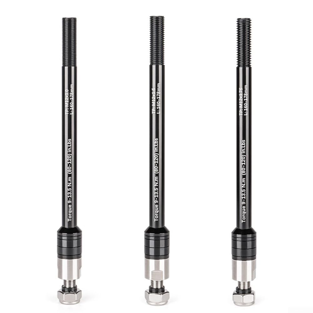 Aluminum Alloy Bicycle Trailer Thru Axle Adapter Adjustable Length Bike Front Fork Axle 160-178mm For Mountain Bike Parts Accessories(P1.5)