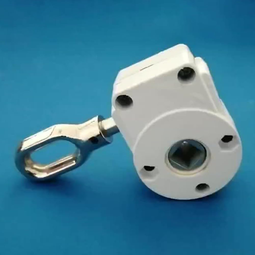 Argano A Vite Senza Fine Per Tende Da Sole - Manovella Bianca In Alluminio, Per Balcone O Terrazza | Facile Montaggio - Foto 5