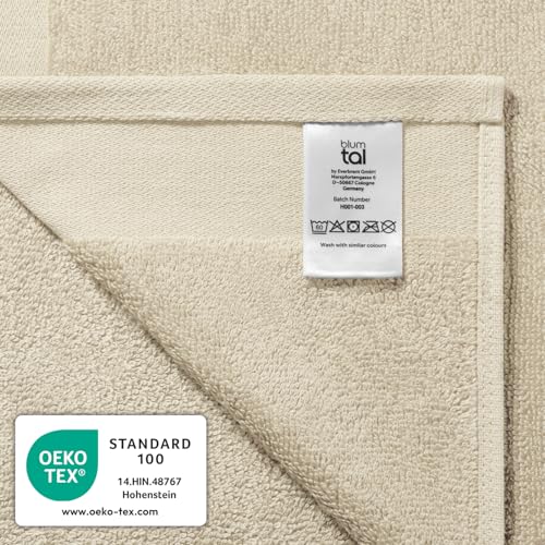 Blumtal Premium Frottier Handtücher Set 2 teilig 100% Baumwolle - Oeko-TEX zertifiziertes Towel 2X (50x100 cm) - Ultra saugstarkes Frottier… – Ansicht 6