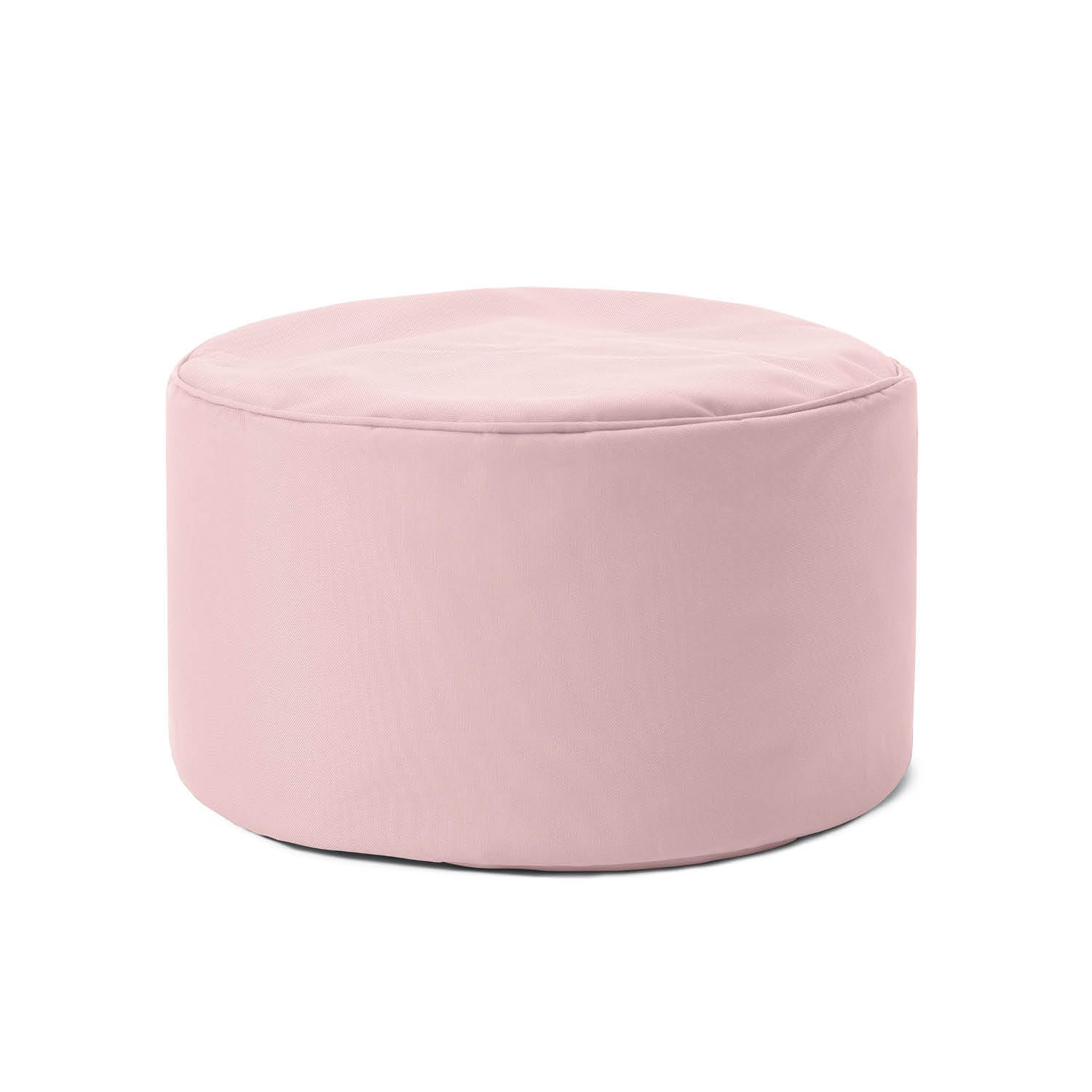 Lumaland Sitzsack Pouf (50 L) | Kompakter Sitzsack mit 3-in-1-Funktion: bequemer Hocker, praktisches Tischchen & stylischer Fußschemel für in- & Outdoor I Mit Flexibler EPS-Füllung | Ø 25 x 45 cm