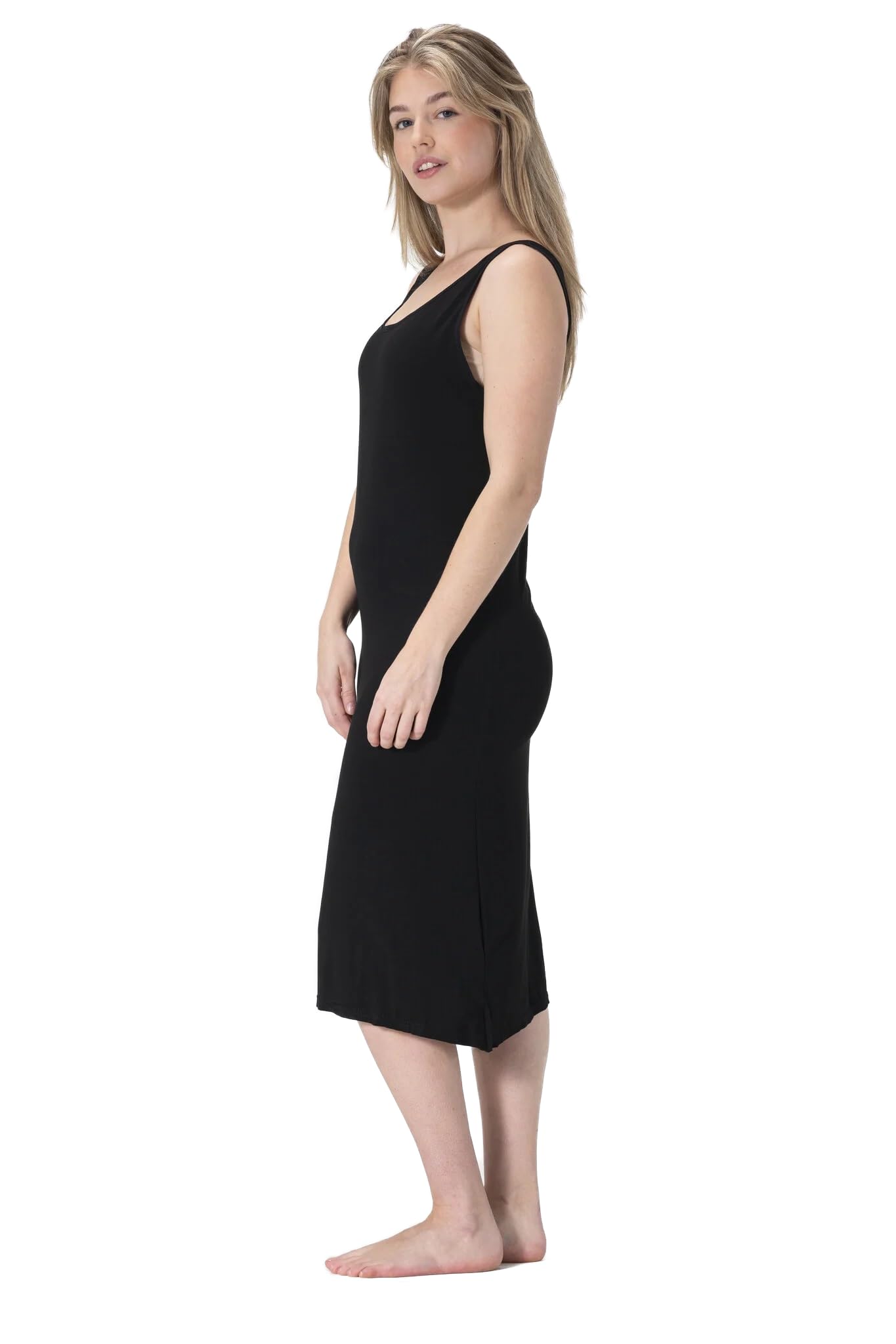 BestSale247 Damska halka z szerokimi ramiączkami krótka ok. 90 cm lub długość ok. 120 cm - halki koszula nocna
