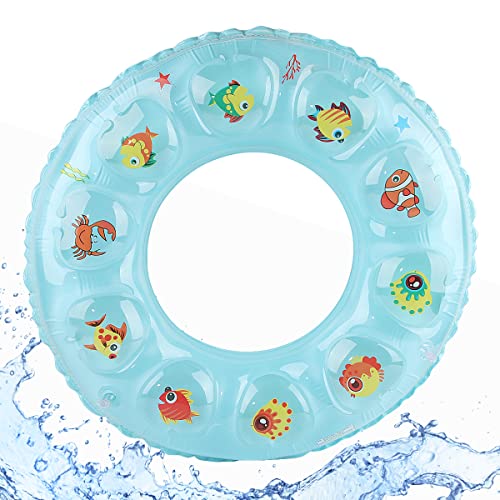 Anillo de Natación, Darryy Anillo de Natación Inflable, Flotador Rueda Coche Grande, Verano, Fiesta en la Piscina, Flotador Rueda Coche Niño, Flotador Rueda Coche Infantil, 70cm,Azul