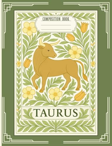 Zodiac Composition Notebook: Taurus