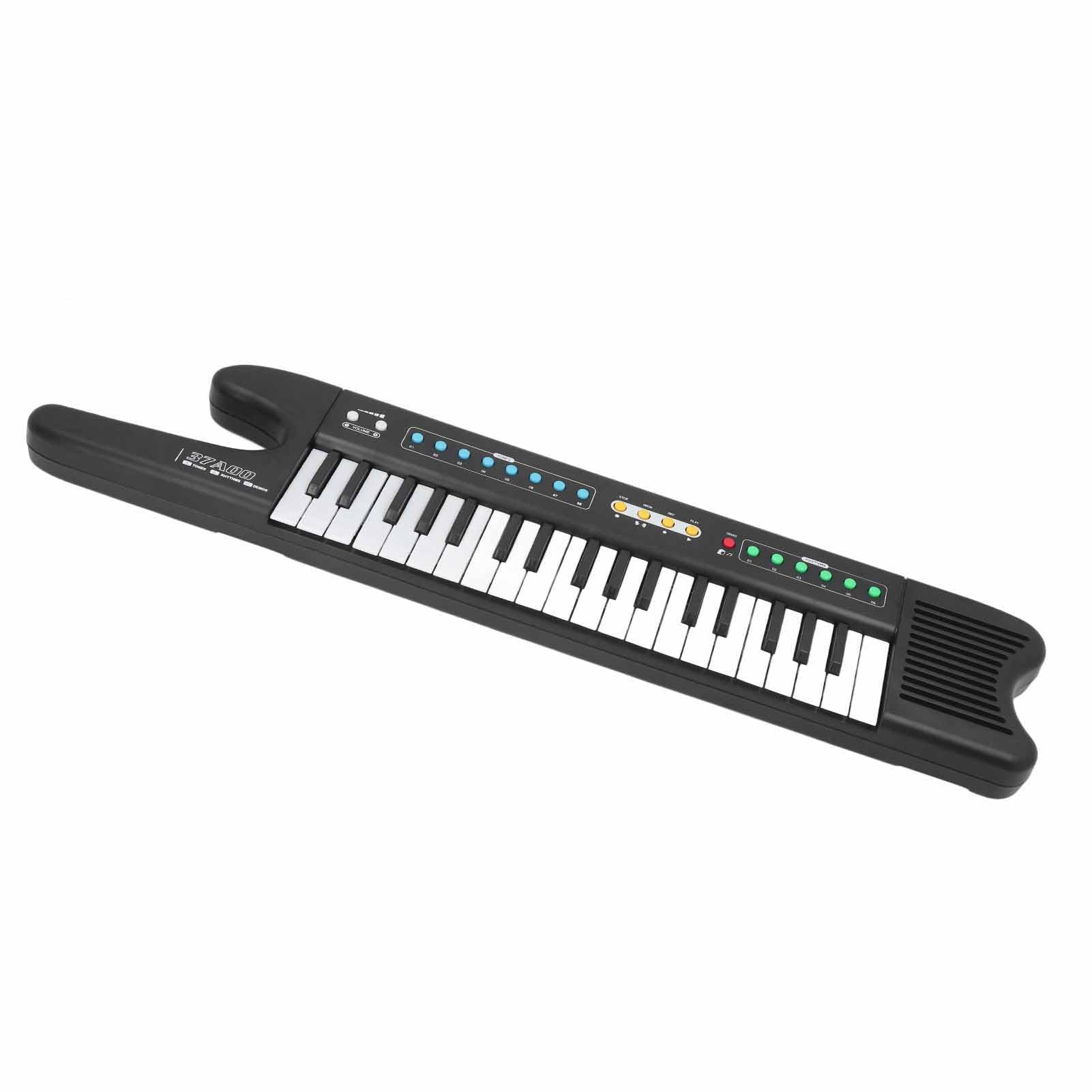 Tastiera per per Bambini, Elettronica a 37 Tasti con Microfono, Tastiera Musicale per Bambini Modalità Didattica Funzione di Registrazione Giocattolo Educativo per l'apprendimento Precoce