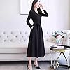 Women’s Classic Midi Dress Vintage Retro Spring Su... #2