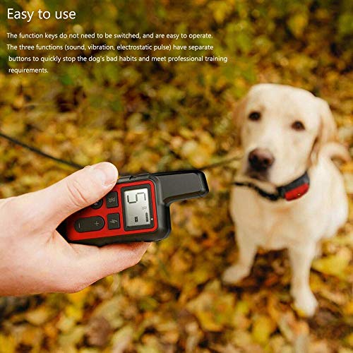 image for GLEMEB Shock Collars for Dogs with Remote,Rechargeable Dog Bark Contro