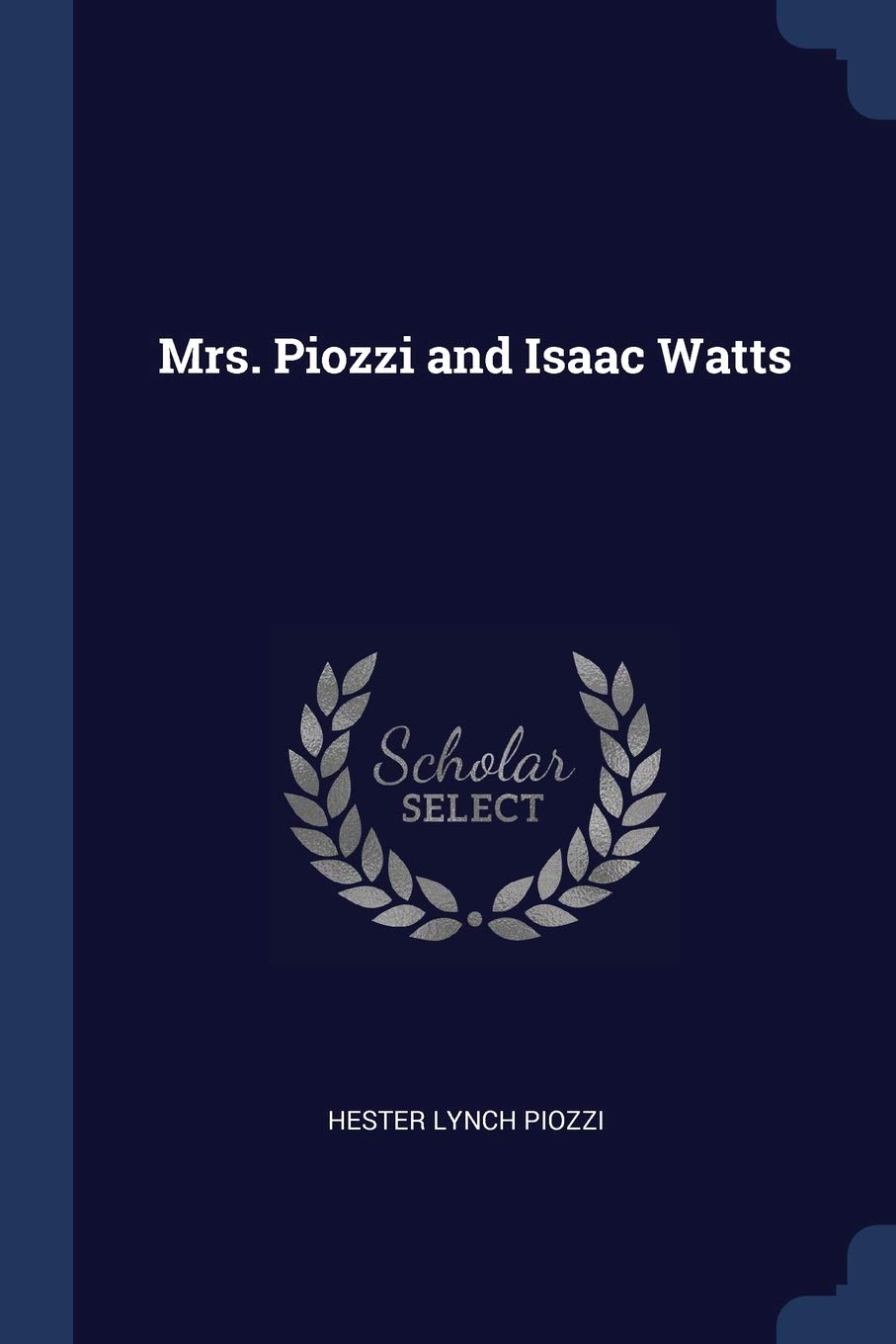 Mrs. Piozzi and Isaac Watts