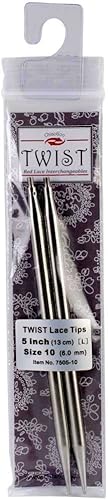 ChiaoGoo 7505-4 - Puntas de aguja intercambiables (13 cm, 3,5 mm), color rojo