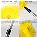 LrqzHsyl Gutter Cleaning Tools from The Ground - 10.5FT Adjustable Cleaner & Brush, No Ladder Needed | Rain Gutter Cleaning Tool Makes it Easy to Clean Leaves, Branches and Debris from Gutters