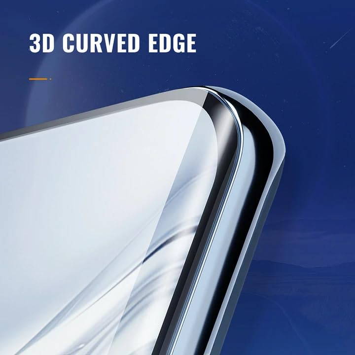 Image of Full Glue Military-Grade Gorilla Tempered Glass Compatible With V-IVO T3 PRO | 9H Shatterproof, Fingerprint-Compatible, Anti-Scratch Curved Screen Edge To Edge Guard with Installation Kit