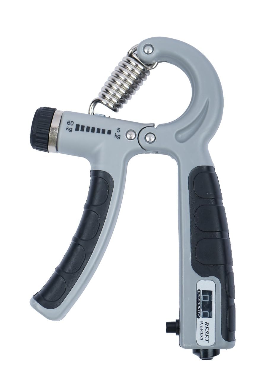 Troft Adjustable Hand Grip Strengthener with Counter for Men & Women, Gym Workout Equipment for Home, Forearm & Finger Exercise Power Gripper