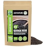 Alpi Nature Quinoa BIO Noir 1kg, Quinoa Noir bio pour la Cuisine et les Salades, Sans Gluten