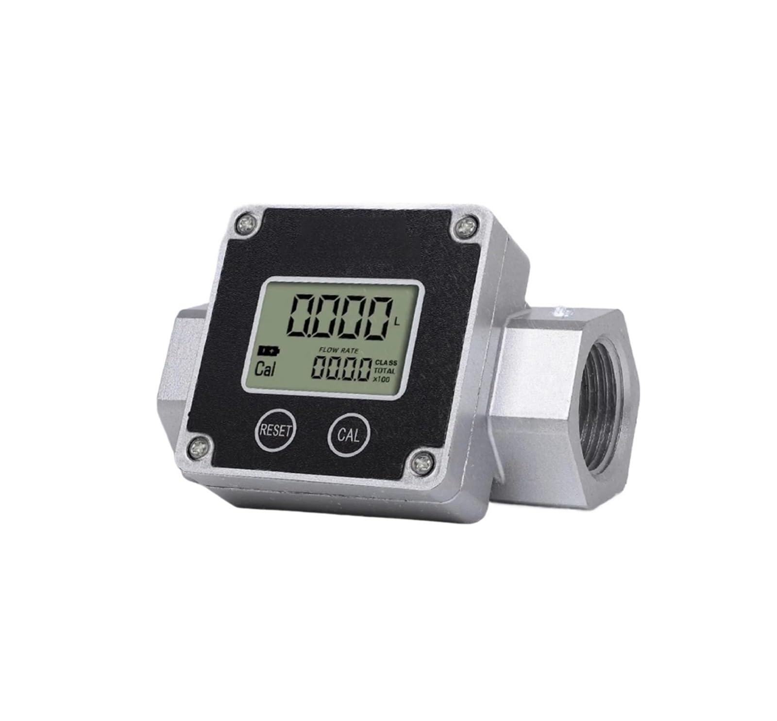 TBZOQAID Flow Meter Digital Stainless Steel Electronic Flowmeter(1 inch SS304)