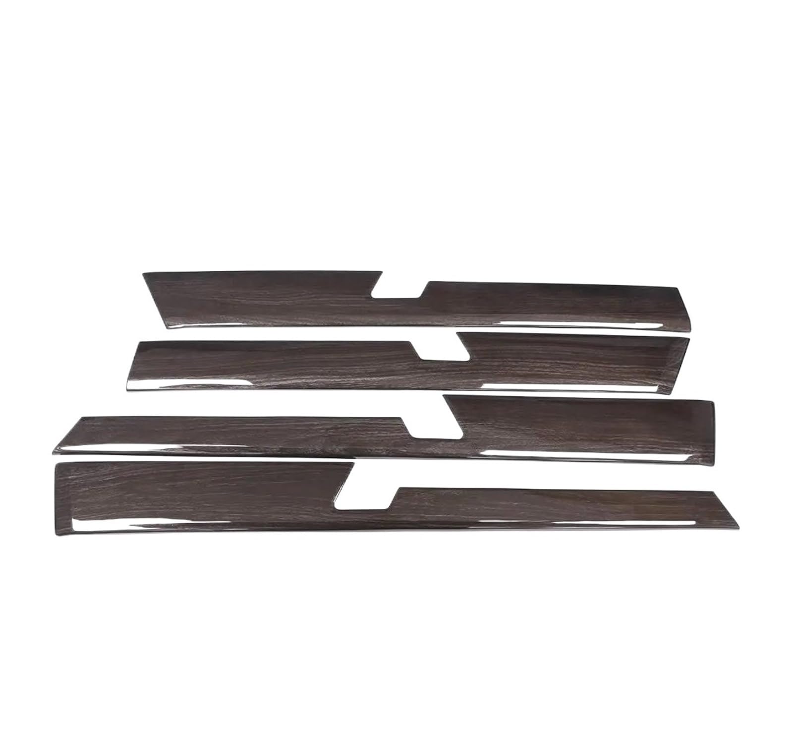 Kmage Black Wood Grain Interior Door Handle Abs Car Interior Door Decoration Panel Trim Cover For Toyota For Land Cruiser For Prado Fj150 Lc150 2010-2021(Black Wood Grain)