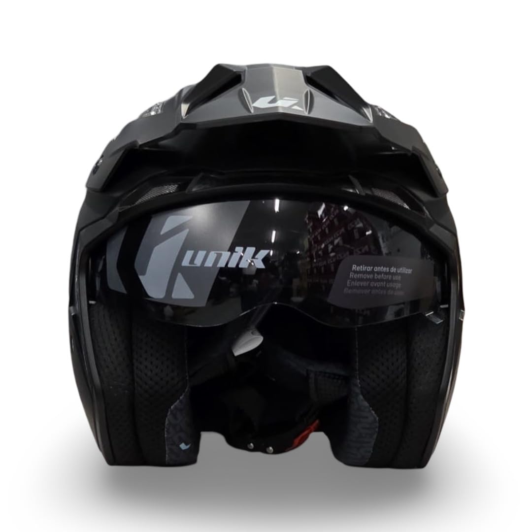 Casco Trial Unik Link DV Negro Mate Talla M