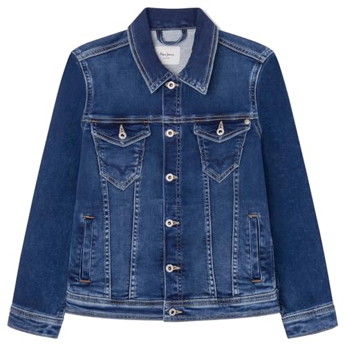 Pepe Jeans Legendary Jr Chaqueta para Niño, Azul (Denim-MK6), 6 Años