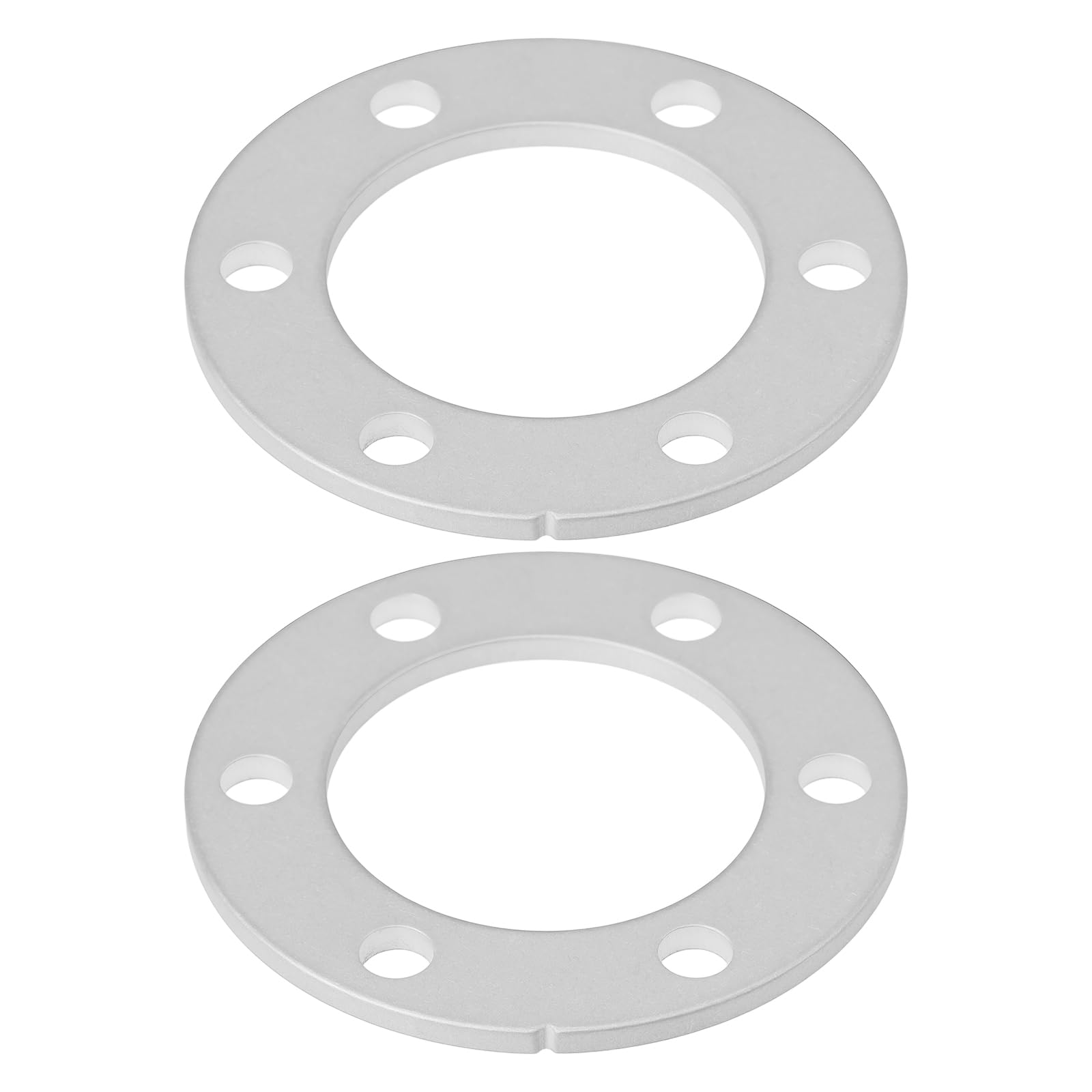 LT Easiyl 2Pcs 6 Holes Brake Gasket Spacer 55x44x2.5mm for Electric Bicycle Silver 2.5mm