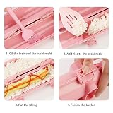 Sushi Maker, BPA Free Food Grade Sushi Bazooka Mold for Beginners | DIY sushi roller, Easy release, non-stick interior, Makes various sushi, Dishwasher safe, Ideal for sushi lover