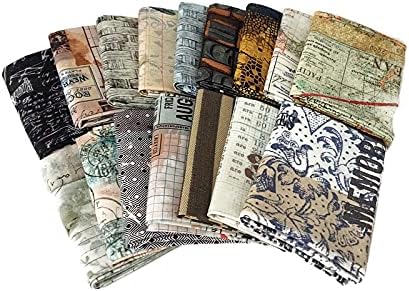 10 Fat Quarters - Tim Holtz Eclectic Elements & Abandoned Assorted Free Spirit Maps Rulers Numbers Charts Pre-Cut Fat Quarter Bundle M222.17