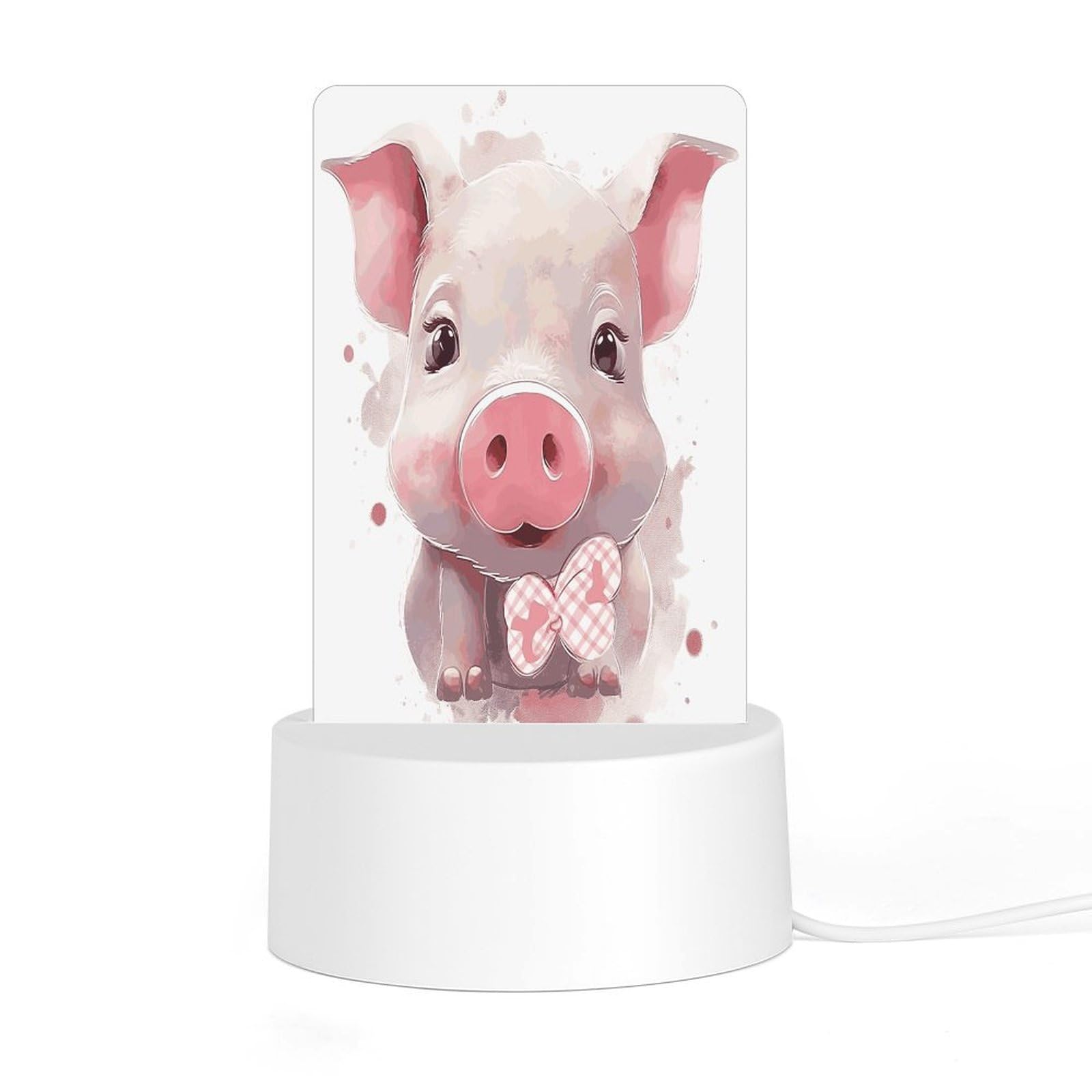 Adfgyerh Style Smiling (26) Night Light Acrylic Material Easy Installation, Home Decor Usb Interface Power Supply, Lamp For Restaurant Bar Cafe Room Decor